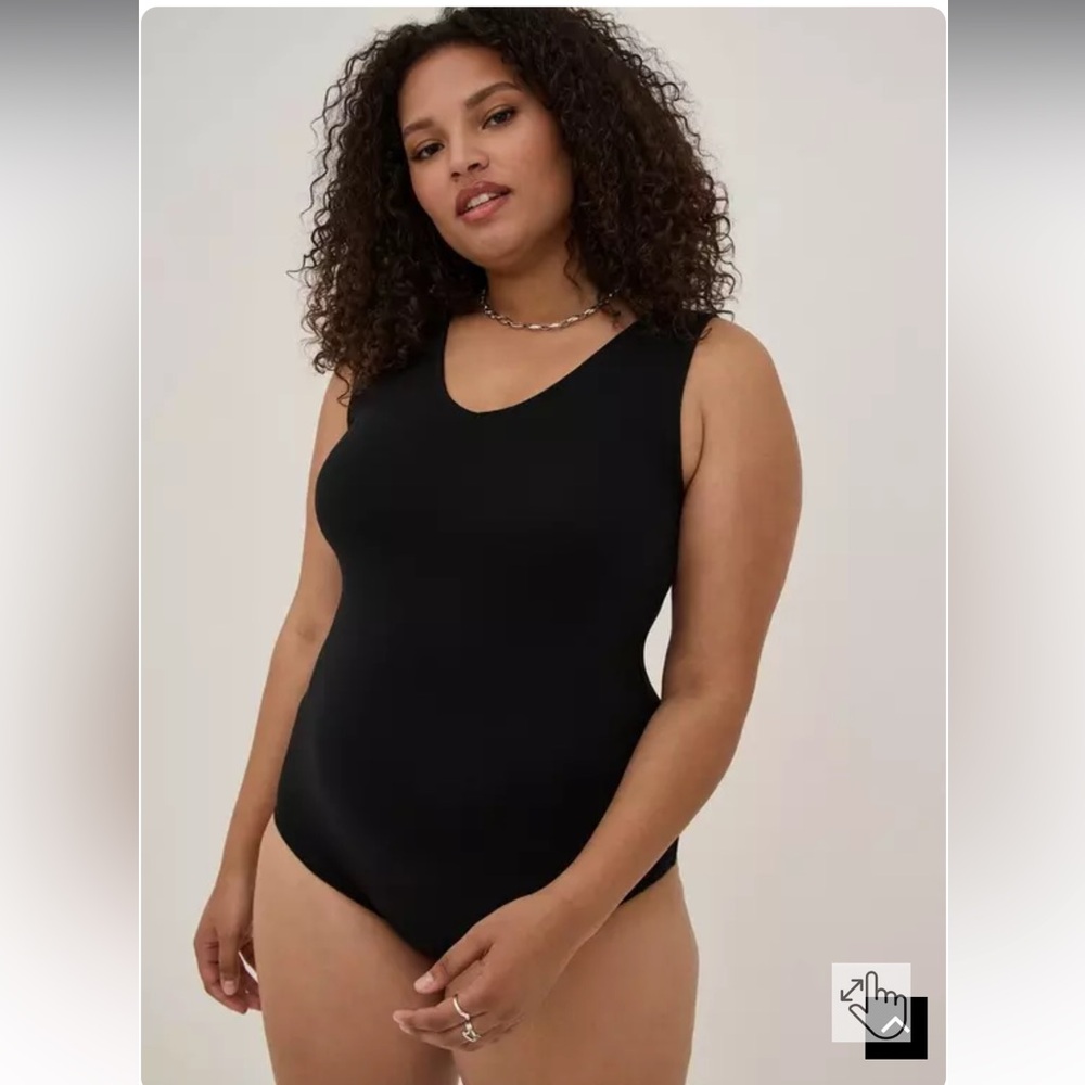 Torrid Foxy V-Neck Tank Bodysuit - Picture 3 of 7